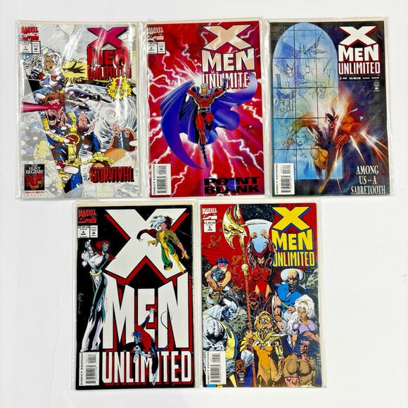 X-Men Unlimited Marvel Comics Book Lot #1-5 NM - Picture 1 of 1
